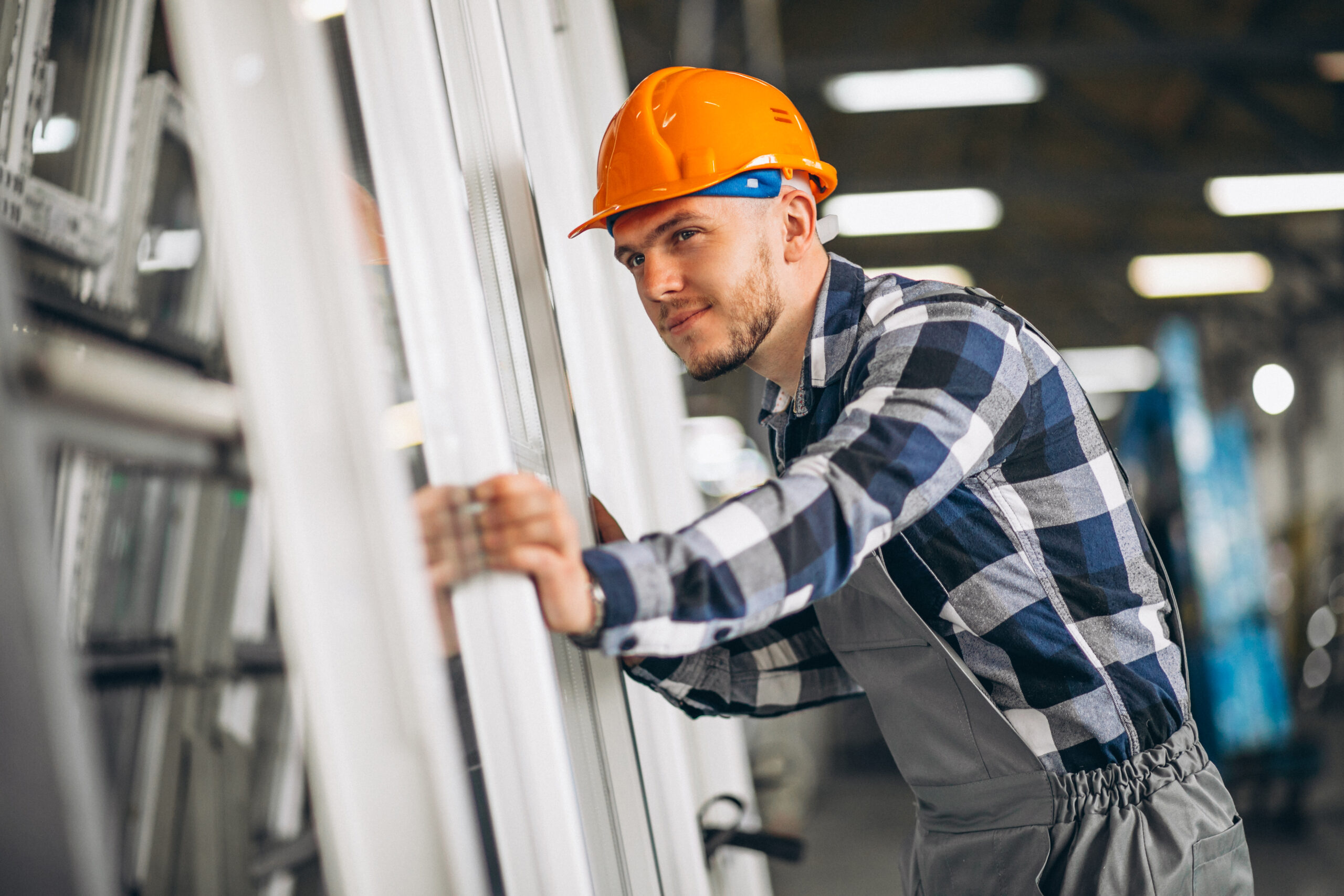 Male worker at a factory